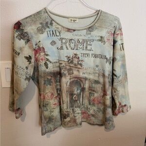 Italy Rome Graphic Top